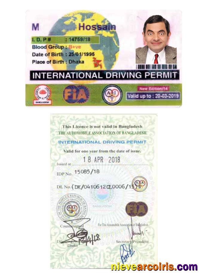 Bangladesh international driving permit